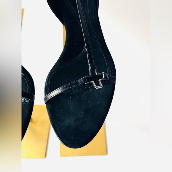 Bally leather sandals heels black sz 36.5 in box - Picture 17 of 17